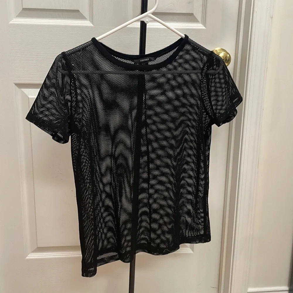 Black Mesh T-Shirt - price negotiable - Picture 1 of 3